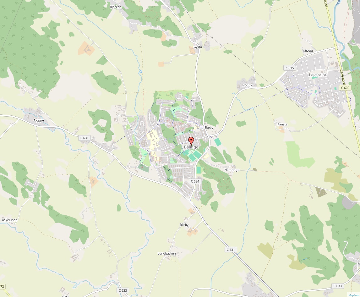 Bälinge karta