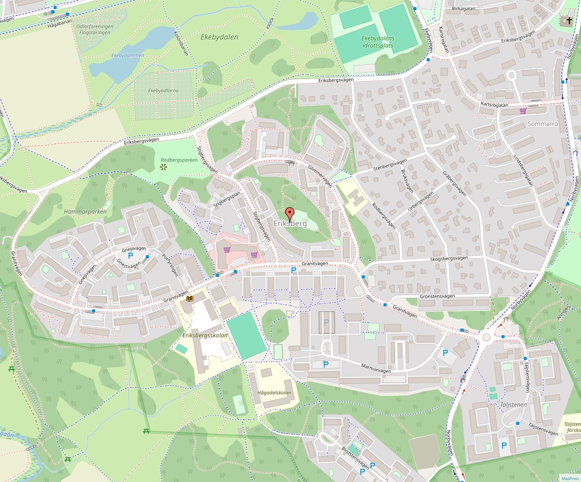 Eriksberg Karta