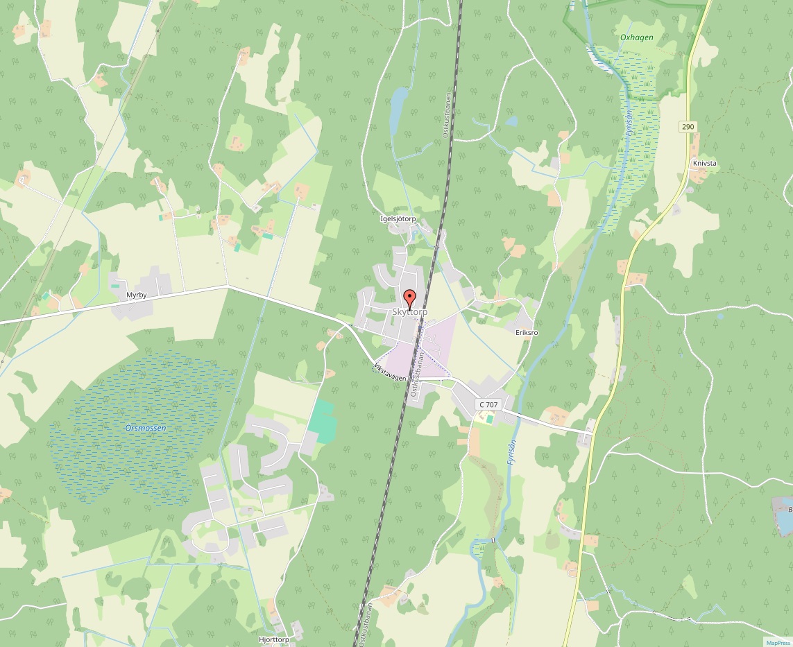 Skyttorp karta