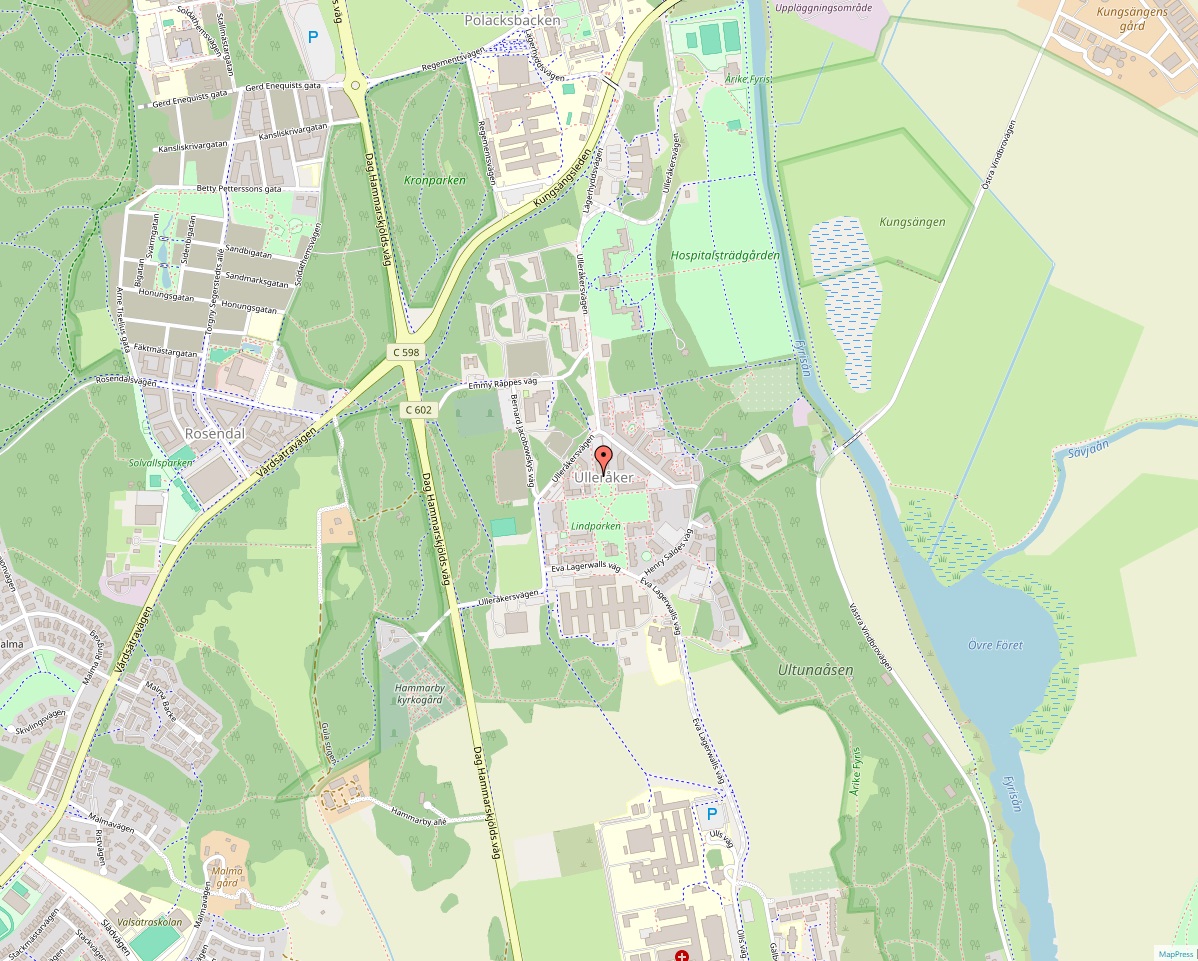 Ulleråker Karta