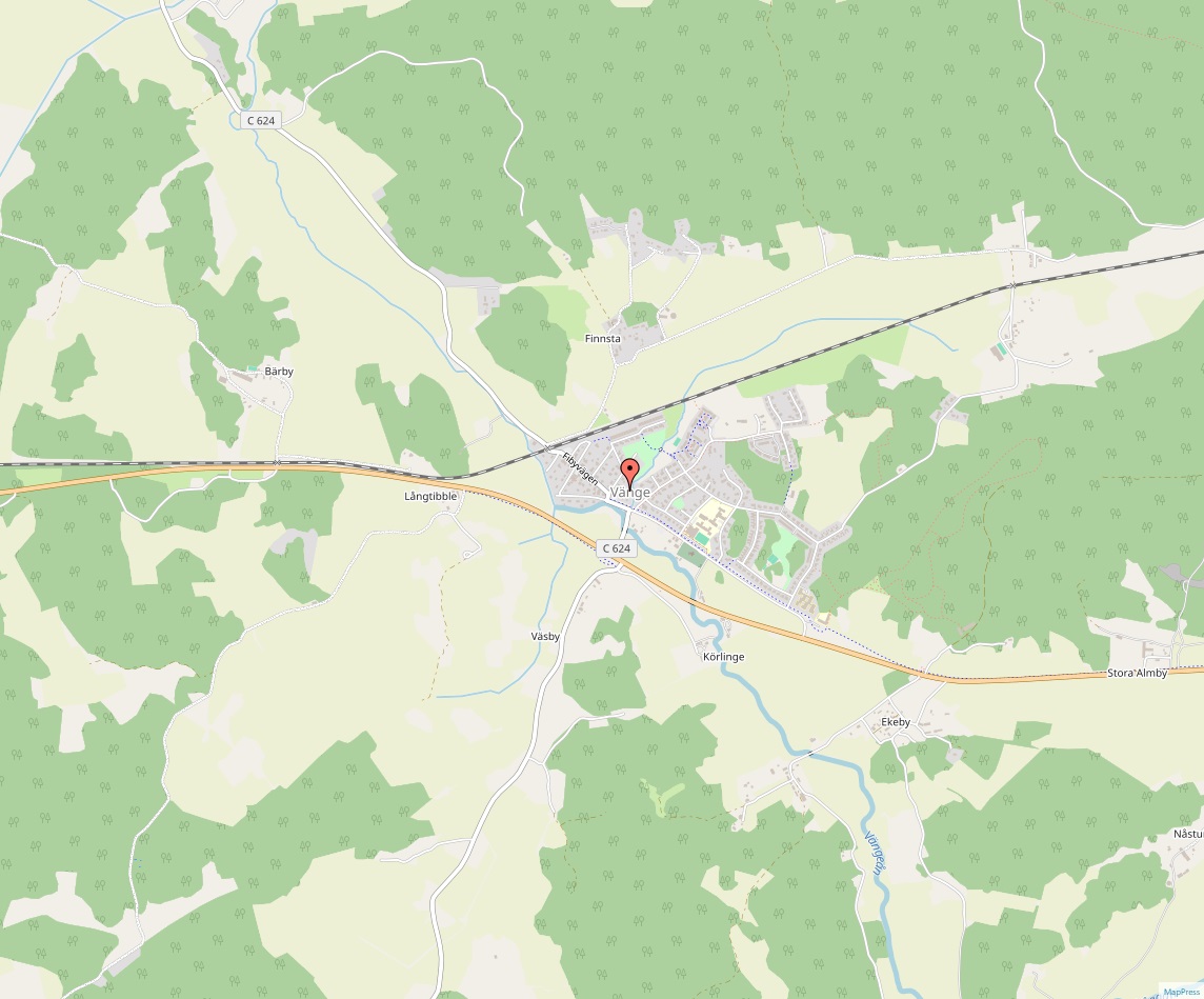Vänge karta
